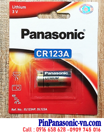 Panasonic CR123AW; Pin Panasonic CR123AW CR17345 PhotoLithium 3V chính hãng (Vỉ 1viên) /MẪU MỚI